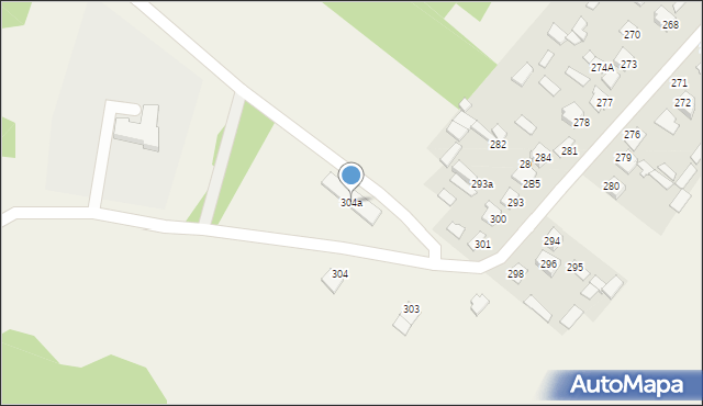 Mokre, Mokre, 304a, mapa Mokre