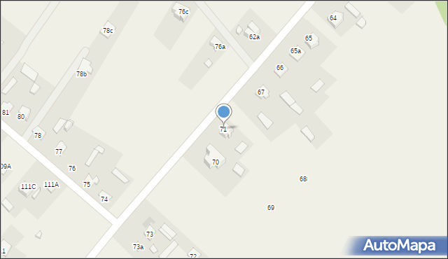 Mokre, Mokre, 71, mapa Mokre