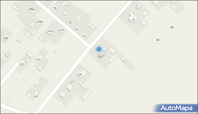 Mokre, Mokre, 73a, mapa Mokre