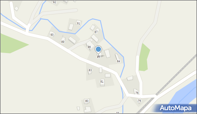 Mokre, Mokre, 85, mapa Mokre