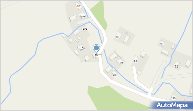 Mokre, Mokre, 99, mapa Mokre