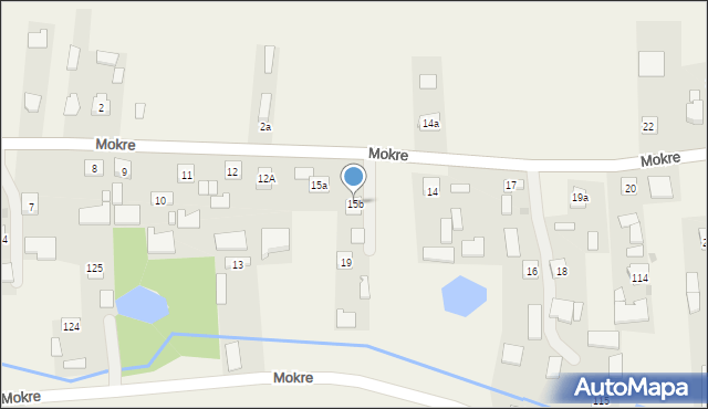 Mokre, Mokre, 15b, mapa Mokre