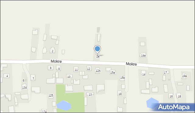Mokre, Mokre, 2a, mapa Mokre