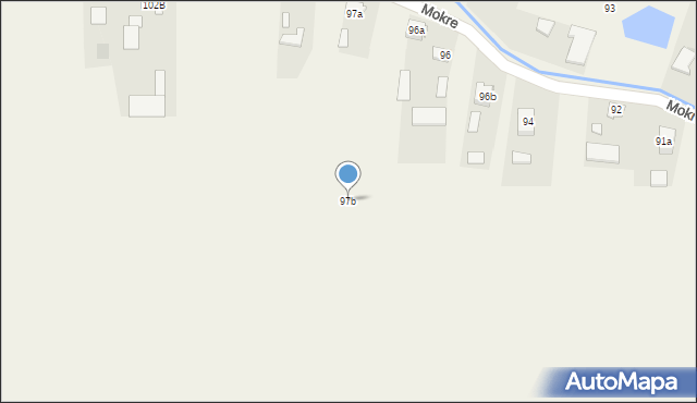 Mokre, Mokre, 97b, mapa Mokre