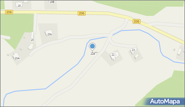 Mokre, Mokre, 22a, mapa Mokre
