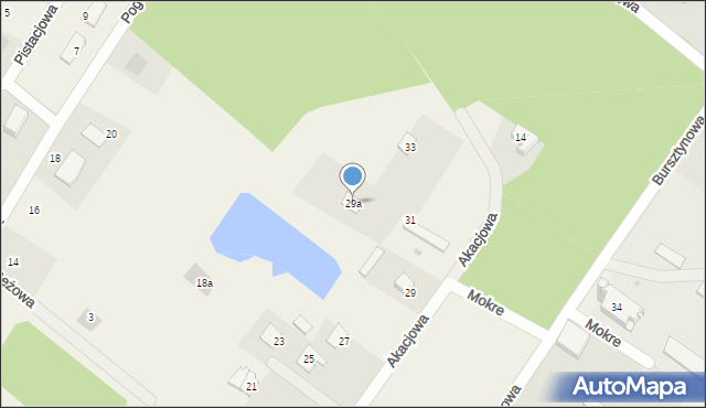 Mokre, Mokre, 29a, mapa Mokre