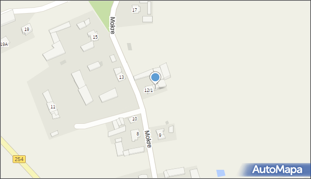 Mokre, Mokre, 12/2, mapa Mokre