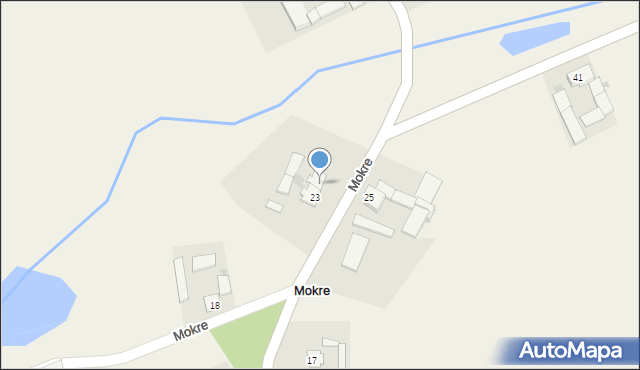 Mokre, Mokre, 24, mapa Mokre