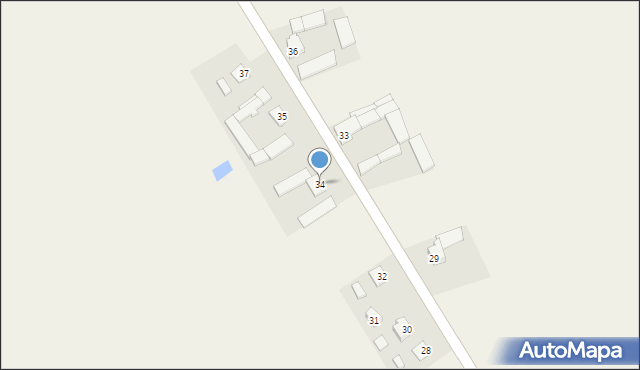 Mokre, Mokre, 34, mapa Mokre