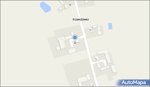 Mokre, Mokre, 69, mapa Mokre