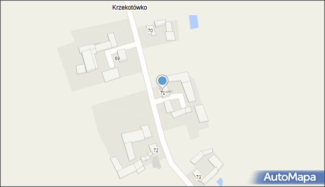 Mokre, Mokre, 71, mapa Mokre