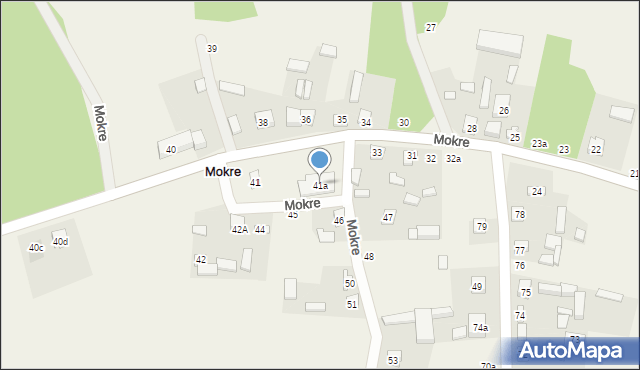 Mokre, Mokre, 41a, mapa Mokre