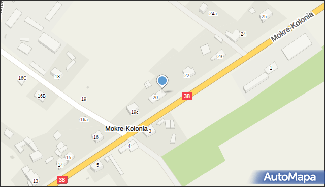 Mokre-Kolonia, Mokre-Kolonia, 21, mapa Mokre-Kolonia
