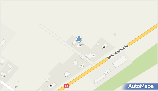Mokre-Kolonia, Mokre-Kolonia, 24a, mapa Mokre-Kolonia