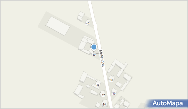 Mokronos, Mokronos, 39, mapa Mokronos