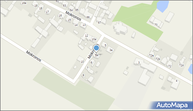 Mokronos, Mokronos, 5A, mapa Mokronos