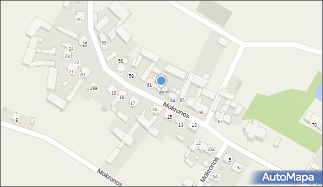 Mokronos, Mokronos, 63, mapa Mokronos