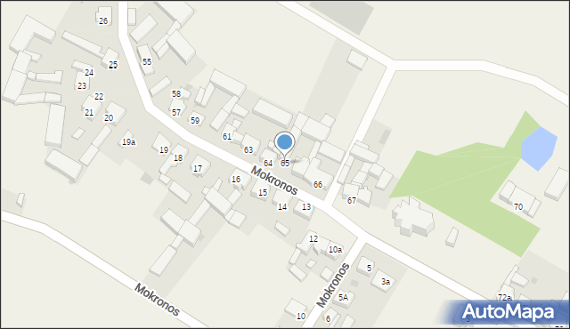 Mokronos, Mokronos, 65, mapa Mokronos