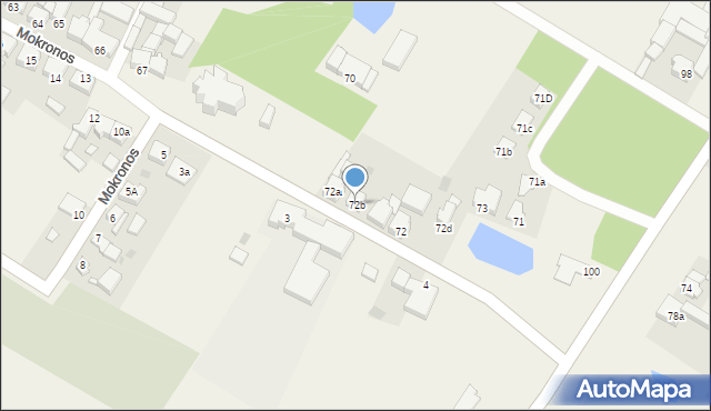 Mokronos, Mokronos, 72b, mapa Mokronos