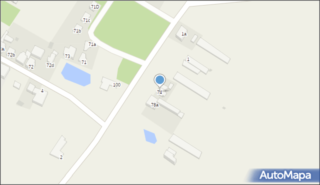 Mokronos, Mokronos, 74, mapa Mokronos