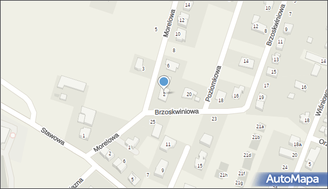 Mokronos Dolny, Morelowa, 2, mapa Mokronos Dolny