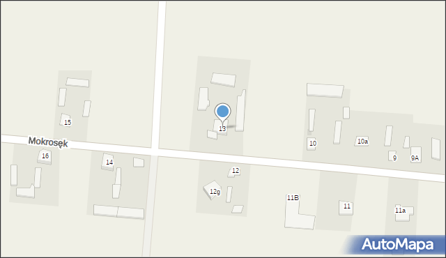 Mokrosęk, Mokrosęk, 13, mapa Mokrosęk