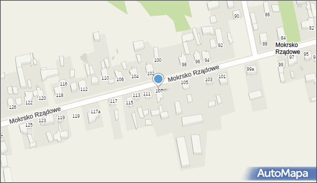 Mokrsko, Mokrsko, 107, mapa Mokrsko