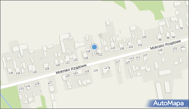 Mokrsko, Mokrsko, 114, mapa Mokrsko