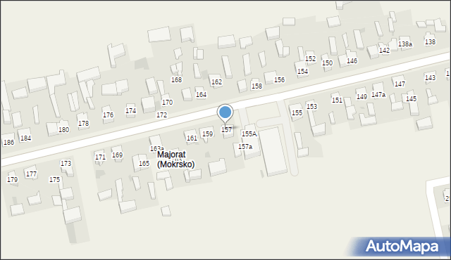 Mokrsko, Mokrsko, 157, mapa Mokrsko