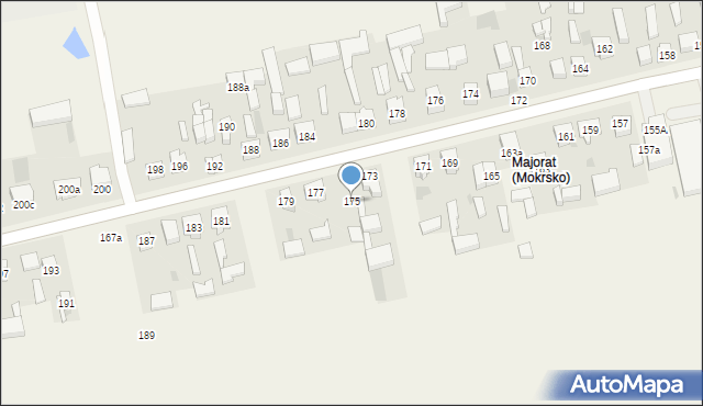 Mokrsko, Mokrsko, 175, mapa Mokrsko