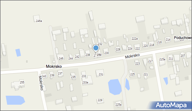 Mokrsko, Mokrsko, 236, mapa Mokrsko