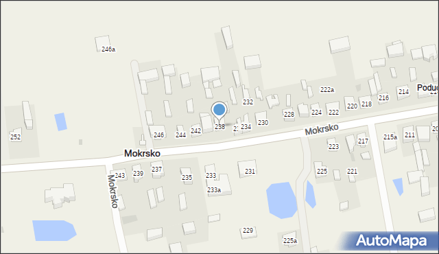 Mokrsko, Mokrsko, 238, mapa Mokrsko