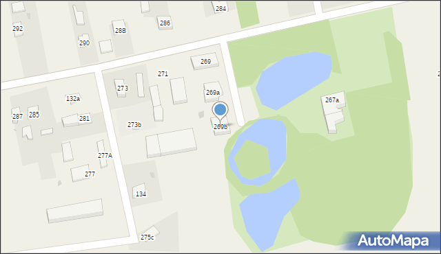 Mokrsko, Mokrsko, 269b, mapa Mokrsko