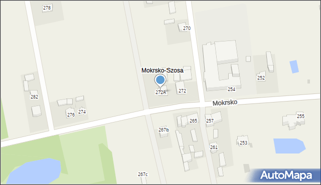 Mokrsko, Mokrsko, 272A, mapa Mokrsko