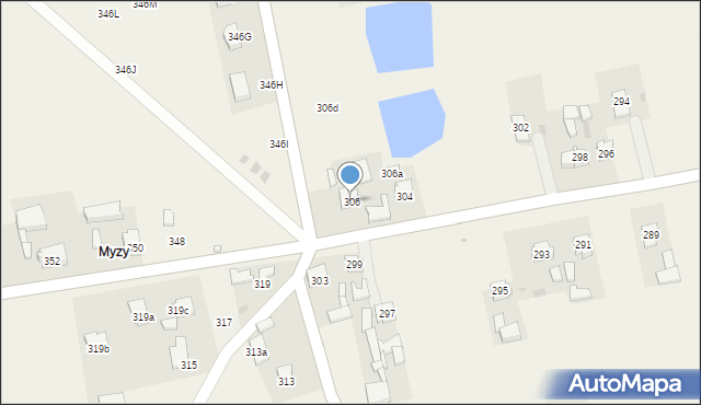 Mokrsko, Mokrsko, 306, mapa Mokrsko