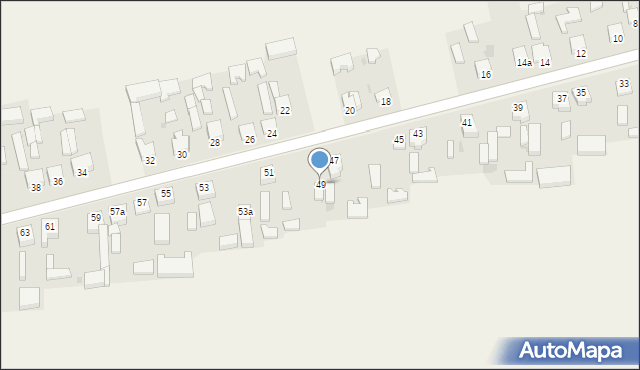 Mokrsko, Mokrsko, 49, mapa Mokrsko