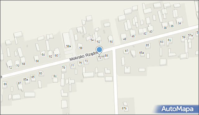 Mokrsko, Mokrsko, 71, mapa Mokrsko