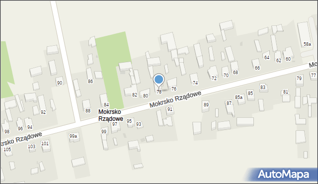 Mokrsko, Mokrsko, 78, mapa Mokrsko