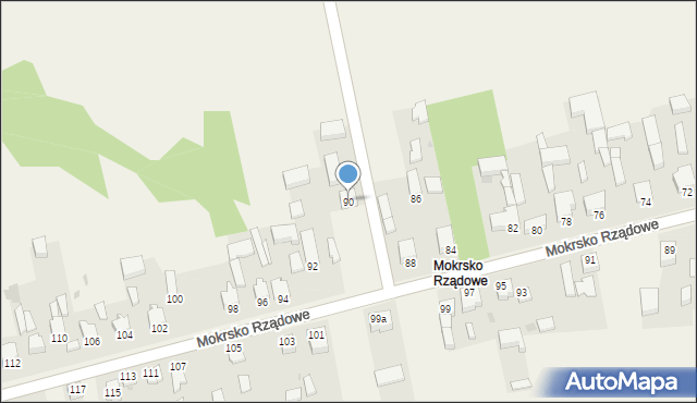 Mokrsko, Mokrsko, 90, mapa Mokrsko