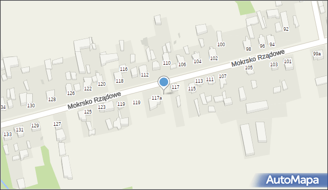 Mokrsko, Mokrsko Rządowe, 117, mapa Mokrsko