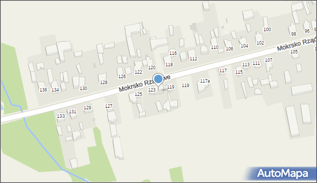Mokrsko, Mokrsko Rządowe, 121, mapa Mokrsko