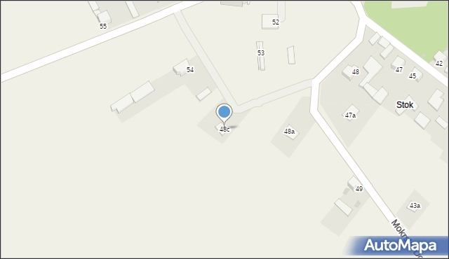 Mokrsko Dolne, Mokrsko Dolne, 48c, mapa Mokrsko Dolne