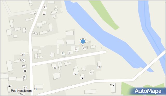 Mokrsko Górne, Mokrsko Górne, 1, mapa Mokrsko Górne