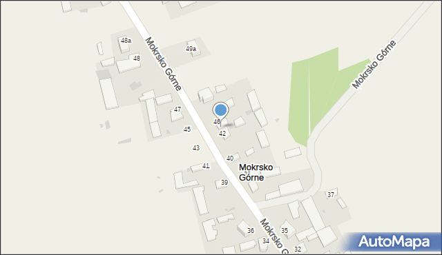 Mokrsko Górne, Mokrsko Górne, 44, mapa Mokrsko Górne