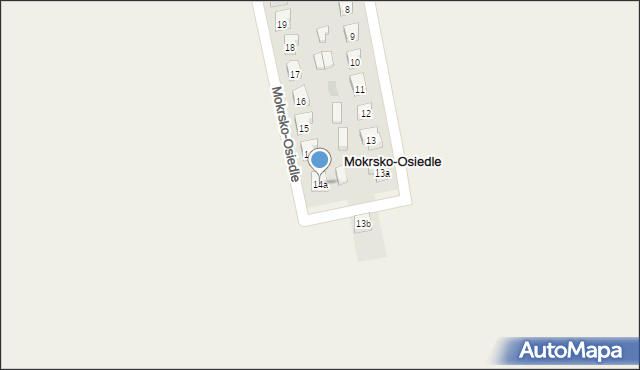 Mokrsko-Osiedle, Mokrsko-Osiedle, 14a, mapa Mokrsko-Osiedle