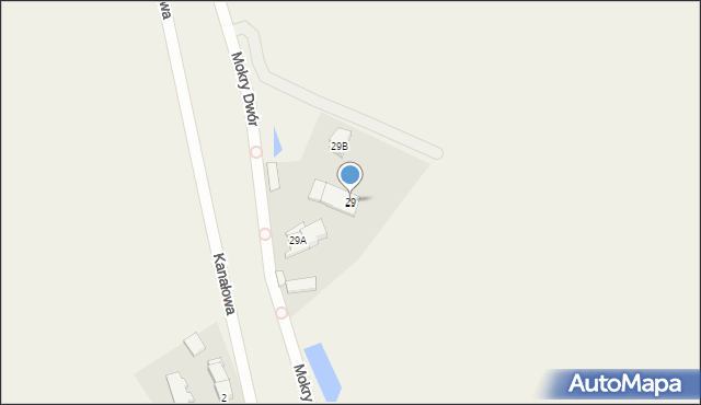 Mokry Dwór, Mokry Dwór, 29, mapa Mokry Dwór