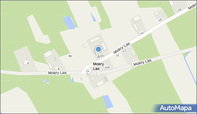 Mokry Las, Mokry Las, 10, mapa Mokry Las