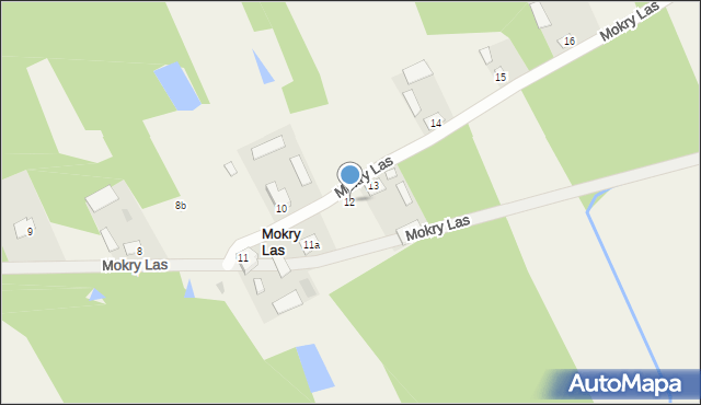 Mokry Las, Mokry Las, 12, mapa Mokry Las