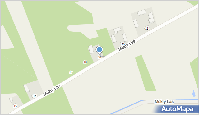 Mokry Las, Mokry Las, 19, mapa Mokry Las