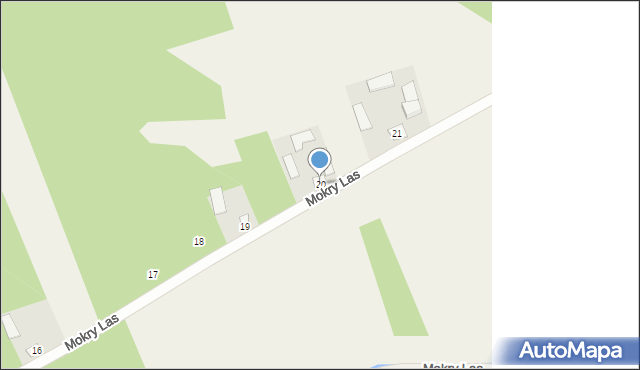 Mokry Las, Mokry Las, 20, mapa Mokry Las